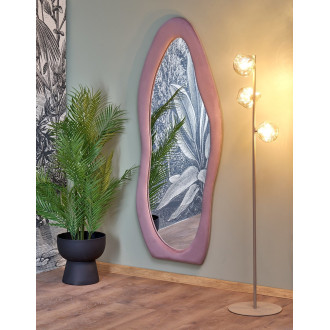 Lustro stojące lub ścienne o organicznym kształcie Frigola 160x60cm różowe Halmar