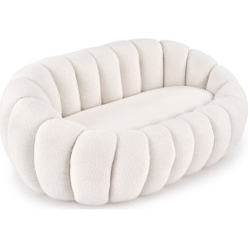 Sofa tapicerowana 2 osobowa Gaspar 140cm kremowa Halmar