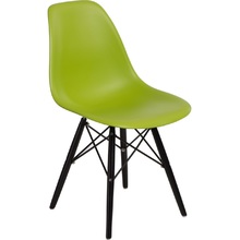 Stylowe Krzesło z tworzywa P016W PP zielony/czarny D2.Design do salonu i kuchni.