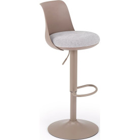 Hoker z tapicerowanym siedziskiem H127 cappuccino / popielaty  Halmar