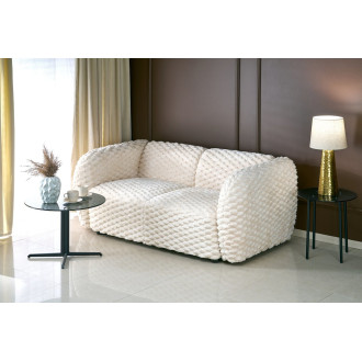 Sofa tapicerowana pikowana 2 osobowa Malta 170cm kremowa Halmar