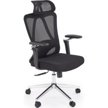 Fotel biurowy ergonomiczny z regulacją Rufino czarny Halmar