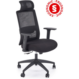 Fotel biurowy ergonomiczny z regulacją Swift czarny Halmar