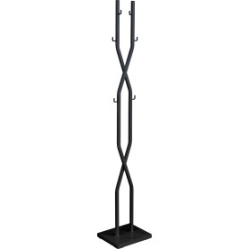 Wieszak stojący metalowy W69 180cm czarny Halmar