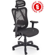 Fotel biurowy ergonomiczny z regulacją Xeron czarny Halmar
