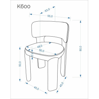 Krzesło tapicerowane K600 oliwkowe Halmar