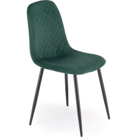 Krzesło welurowe K608 zielone Halmar
