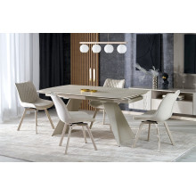 Stół rozkładany nowoczesny Armani 165-241x90cm trawertyn / kaszmir Halmar