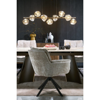 Stół ceramiczny rozkładany Vesna 180-260x90cm beżowy marmur Halmar