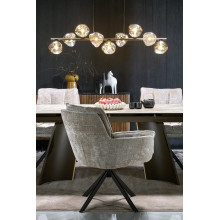 Stół ceramiczny rozkładany Vesna 180-260x90cm beżowy marmur Halmar