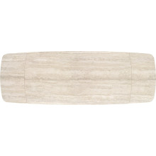 Stół rozkładany Vitrus 180-260x90cm jasny trawertyn / czarny Halmar