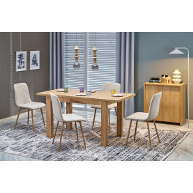 Stół rozkładany prostokątny Gizmo 120-160x75cm dąb artisan Halmar