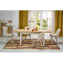 Stół prostokątny rozkładany Tiago 140-220x80cm dąb hikora / kaszmir Halmar