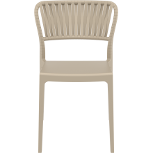 Krzesło z tworzywa Portofino taupe Siesta