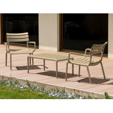 Fotel ogrodowy z tworzywa Paris Lounge taupe Siesta