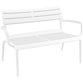 Ławka / sofa ogrodowa Paris Lounge biała Siesta