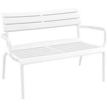 Ławka / sofa ogrodowa Paris Lounge biała Siesta