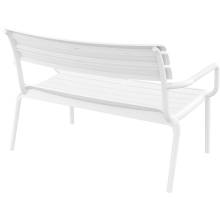 Ławka / sofa ogrodowa Paris Lounge biała Siesta