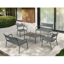 Ławka / sofa ogrodowa Paris Lounge ciemny szary Siesta