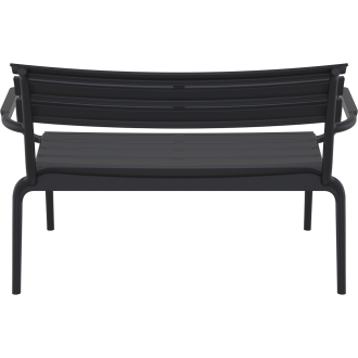 Ławka / sofa ogrodowa Paris Lounge czarna Siesta