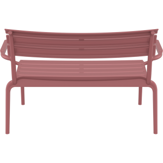 Ławka / sofa ogrodowa Paris Lounge marsala / różowa Siesta