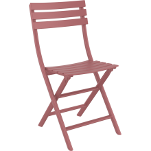 Krzesło składane z tworzywa Helen marsala / różowe Siesta