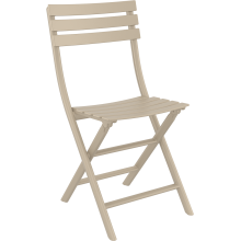 Krzesło składane z tworzywa Helen taupe Siesta