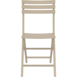 Krzesło składane z tworzywa Helen taupe Siesta