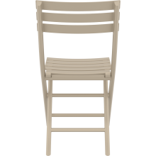 Krzesło składane z tworzywa Helen taupe Siesta