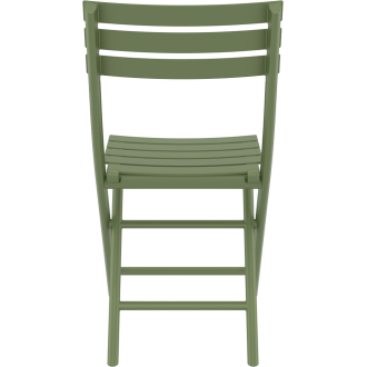 Krzesło składane z tworzywa Helen oliwkowe Siesta
