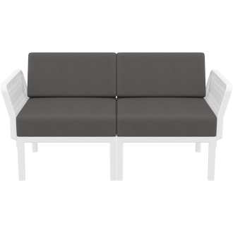 Zestaw ogrodowy sofa + 2 fotele + stolik Portofino Set biały Siesta