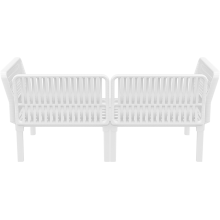 Zestaw ogrodowy sofa + 2 fotele + stolik Portofino Set biały Siesta