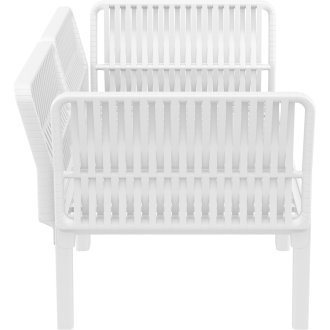 Zestaw ogrodowy sofa + 2 fotele + stolik Portofino Set biały Siesta