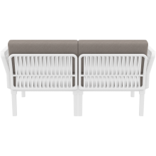 Zestaw ogrodowy sofa + 2 fotele + stolik Portofino Set biały Siesta