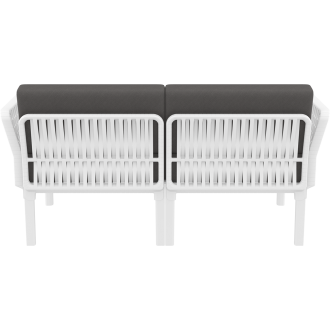 Zestaw ogrodowy sofa + 2 fotele + stolik Portofino Set biały Siesta