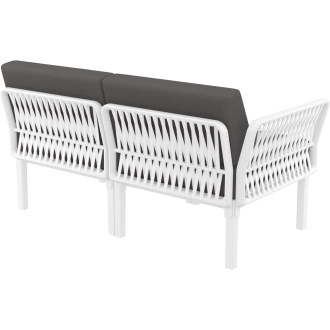 Zestaw ogrodowy sofa + 2 fotele + stolik Portofino Set biały Siesta
