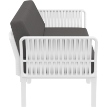 Zestaw ogrodowy sofa + 2 fotele + stolik Portofino Set biały Siesta