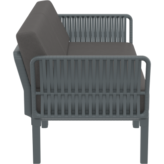 Zestaw ogrodowy sofa + 2 fotele + stolik Portofino Set ciemny szary Siesta