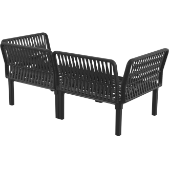 Zestaw ogrodowy sofa + 2 fotele + stolik Portofino Set  czarny Siesta