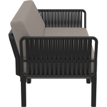 Zestaw ogrodowy sofa + 2 fotele + stolik Portofino Set  czarny Siesta