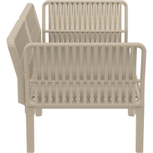 Zestaw ogrodowy sofa + 2 fotele + stolik Portofino Set taupe Siesta