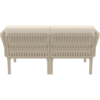 Zestaw ogrodowy sofa + 2 fotele + stolik Portofino Set taupe Siesta