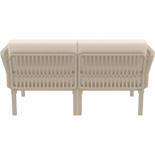 Zestaw ogrodowy sofa + 2 fotele + stolik Portofino Set taupe Siesta