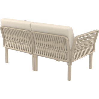 Zestaw ogrodowy sofa + 2 fotele + stolik Portofino Set taupe Siesta