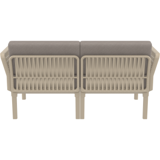 Zestaw ogrodowy sofa + 2 fotele + stolik Portofino Set taupe Siesta