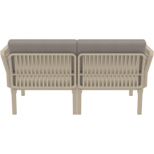 Zestaw ogrodowy sofa + 2 fotele + stolik Portofino Set taupe Siesta
