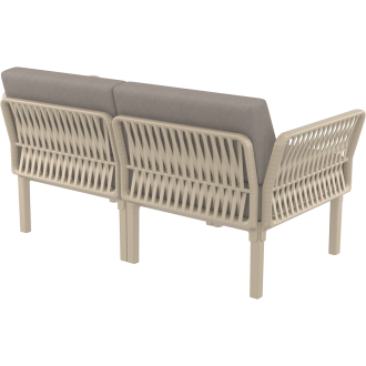 Zestaw ogrodowy sofa + 2 fotele + stolik Portofino Set taupe Siesta