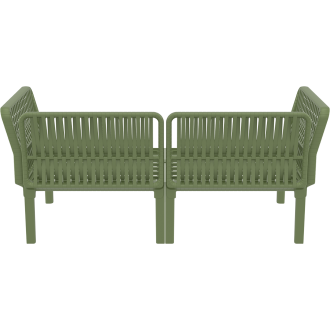 Zestaw ogrodowy sofa + 2 fotele + stolik Portofino Set oliwkowy Siesta