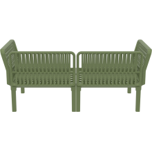 Zestaw ogrodowy sofa + 2 fotele + stolik Portofino Set oliwkowy Siesta