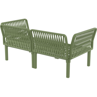 Zestaw ogrodowy sofa + 2 fotele + stolik Portofino Set oliwkowy Siesta